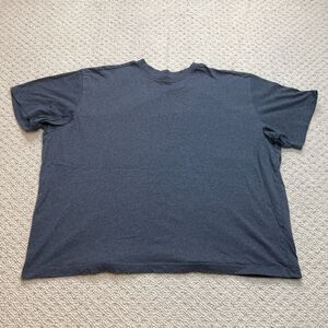 Blue Mountain Shirt Mens 3XL Blue Short Sleeve Solid Basic Cotton Adult Crew Tee
